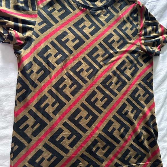 Fendi FF monogram printed t-shirt women XXS - Picture 9 of 9